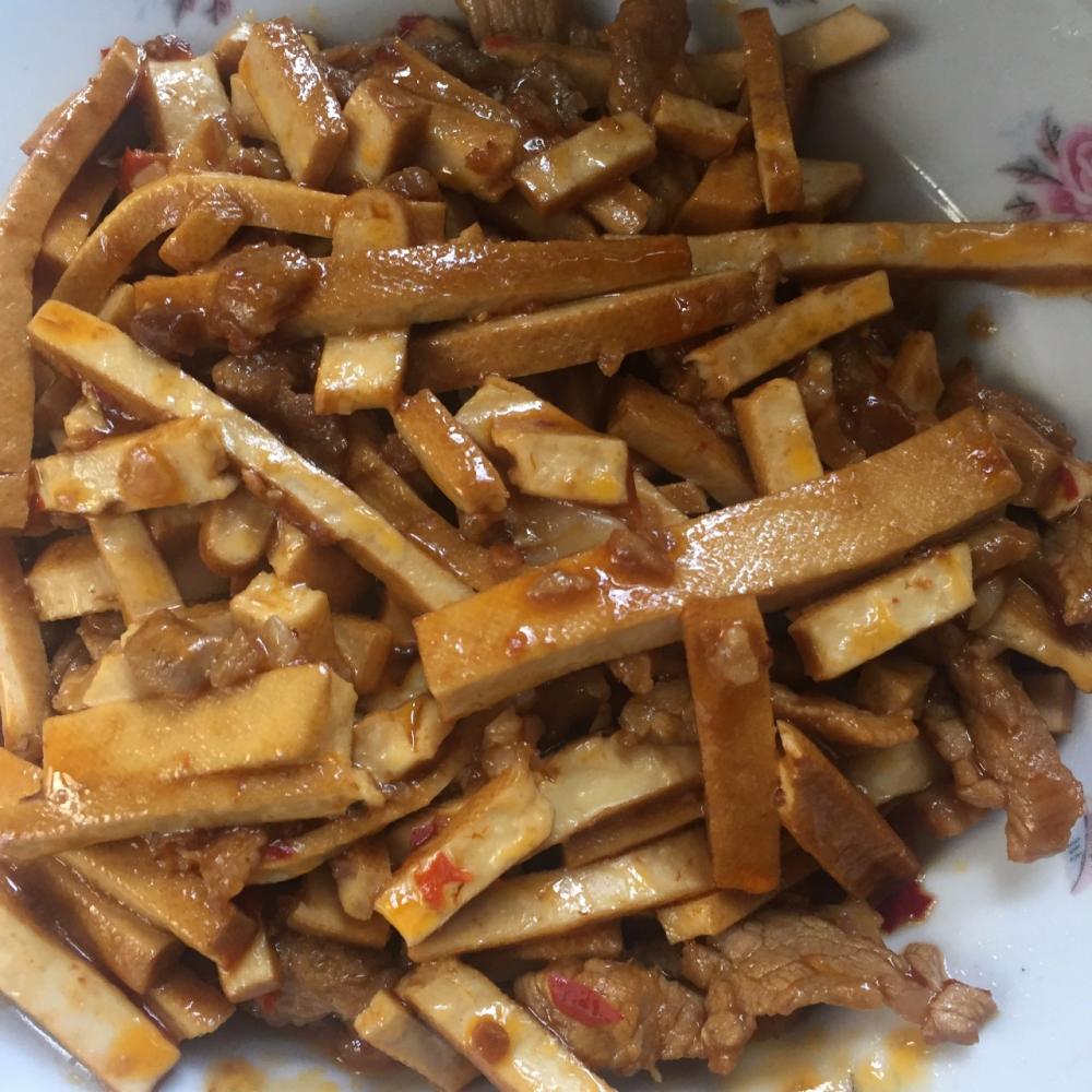豆腐干炒肉图片