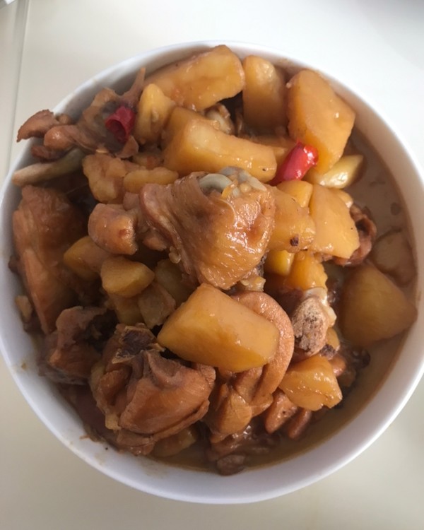 土豆炖鸡块的家常做法,色香味俱全,一学就会