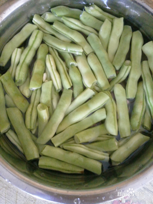 橄榄菜炒四季豆的做法