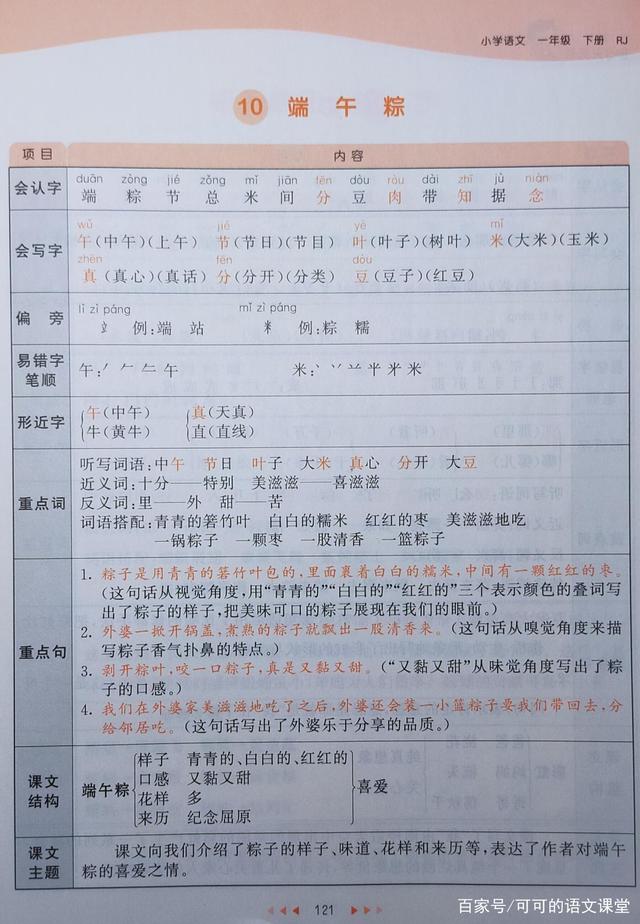 端午粽课文原文2024版
