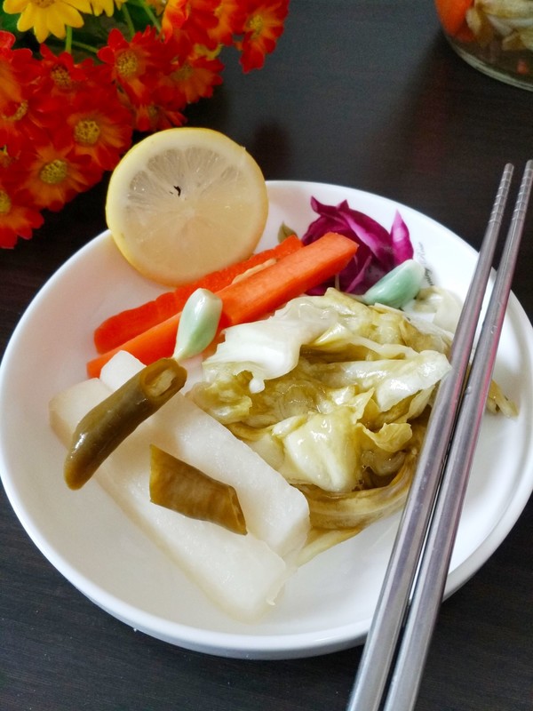 紫苏叶泡菜的做法